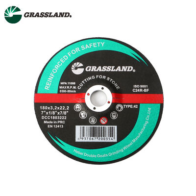 أقراص قطع الحجر الراتنجية بقطر 180 ملم وسمك 3.2 ملم وفتحة 22.2 ملم متوافقة مع الصواريخ عالية السرعة