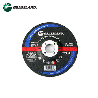 100X3X16mm 4 بوصة T42 أقراص طحن معدنية مركزية منخفضة