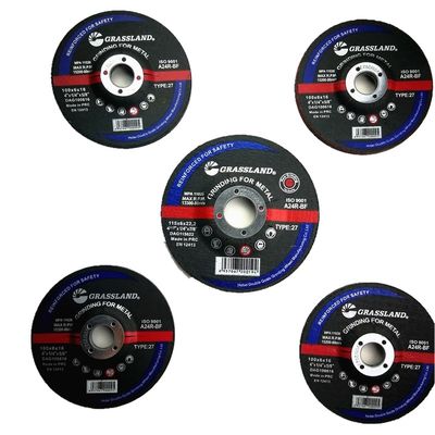 115mm X 6.4mm X 22.23mm الراتنج المستعبدين حصى 24 أقراص طاحونة جلخ للمعادن Fab