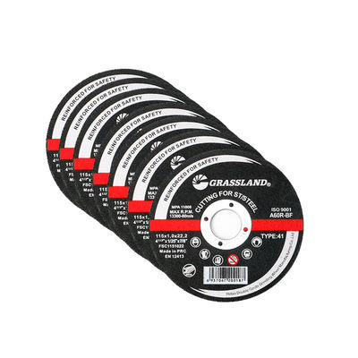 4-1 / 2 "X3 / 64" X7 / 8 "T41 أقراص تقطيع من الفولاذ المقاوم للصدأ مقاس 115 مم