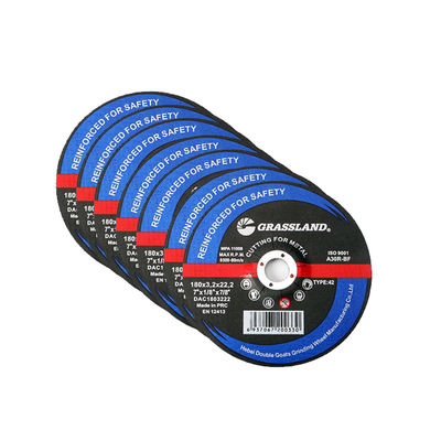 7 " أقراص طحن معدنية لقطع سريعة ونظيفة في الفولاذ والفولاذ المقاوم للصدأ 7" × 1/8 " × 7/8 "