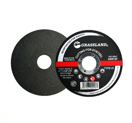 4-1 / 2 "X3 / 64" X7 / 8 "T41 أقراص تقطيع من الفولاذ المقاوم للصدأ مقاس 115 مم