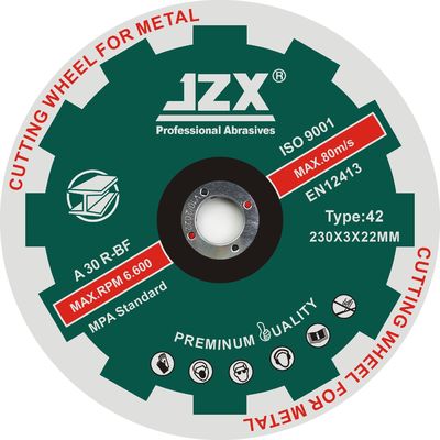 T42 230x3x22.23mm / 9x1 / 8x7 / 8 "شفرة جلخ القطع المعدنية