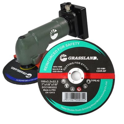 أقراص قطع الحجر الراتنجية بقطر 180 ملم وسمك 3.2 ملم وفتحة 22.2 ملم متوافقة مع الصواريخ عالية السرعة