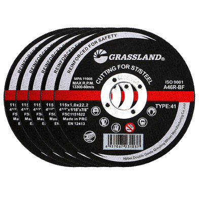 115X1X22.2، تصميم أنحف GRASSLAND قرص قطع 115 مم لقطع أسرع وأنظف على الفولاذ والفولاذ المقاوم للصدأ INOX