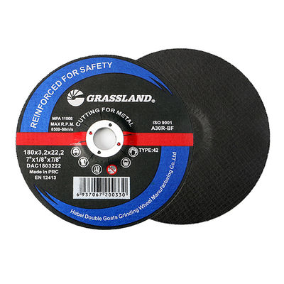 7 " أقراص طحن معدنية لقطع سريعة ونظيفة في الفولاذ والفولاذ المقاوم للصدأ 7" × 1/8 " × 7/8 "
