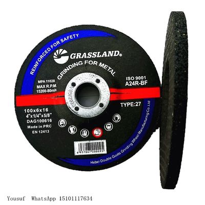 4 &quot;X 1/4&quot; X 5/8 &quot;مطحنة En12413 أقراص القطع الكاشطة