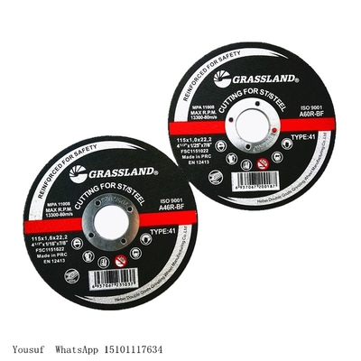 115mm X 1.0mm X 22.2mm رقيقة زاوية طاحونة أقراص منخفضة مركز المعدن