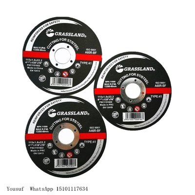 4.5 &quot;115x1x22.2mm 4 1/2 أقراص زاوية المطحنة للمعادن